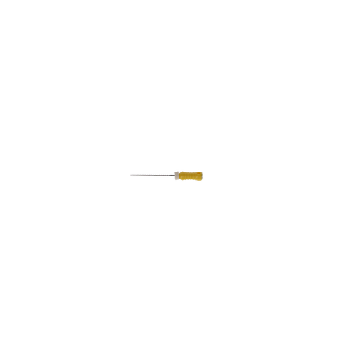 Hedstrom Files, Stainless Steel, 21 mm, # 20, Yellow, 6/Pk