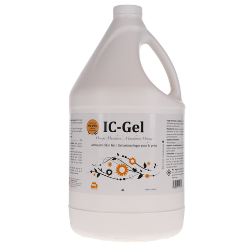 IC-Gel Antiseptic Skin Gel, 4 L, Orange Mandarin, 1/Pk, IC-GEL-XXL-M