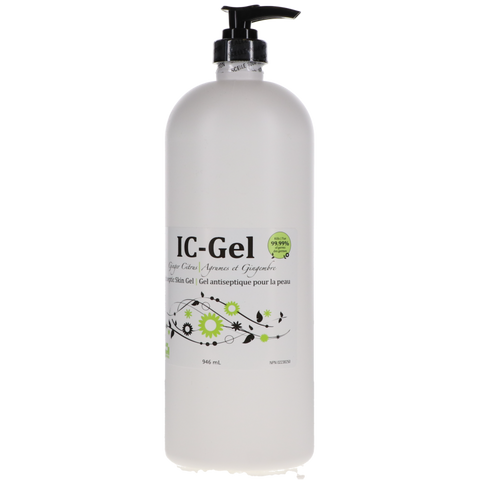 IC-Gel Antiseptic Skin Gel, 946 ml, Ginger Citrus, 1/Pk, IC-GEL-X-GC