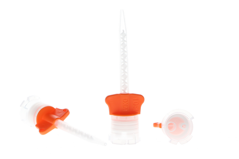 DX-Mixer HP Mixing Tips, Temporary Crown & Bridge Material, # 210, 10:1/4:1, 3.2 mm, Orange Wings, 48/Pk, DX-2000CO