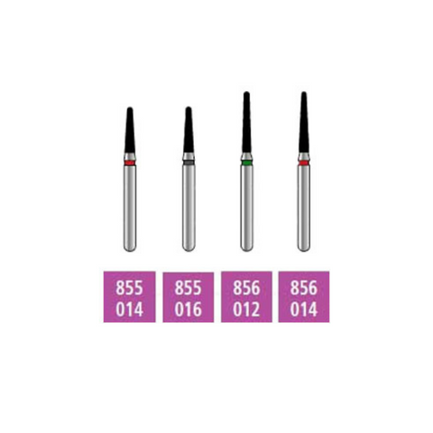 Alpen x1 Single-Use Diamond Burs, FG, Flame, # 863, 1.2 mm, Coarse, Green, 25/Pk, X863C012(Exp.11/14/2025)