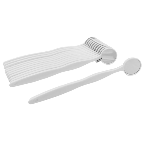 Disposable Mouth Mirrors, One-Sided, Bulk, 72/Pk, 93