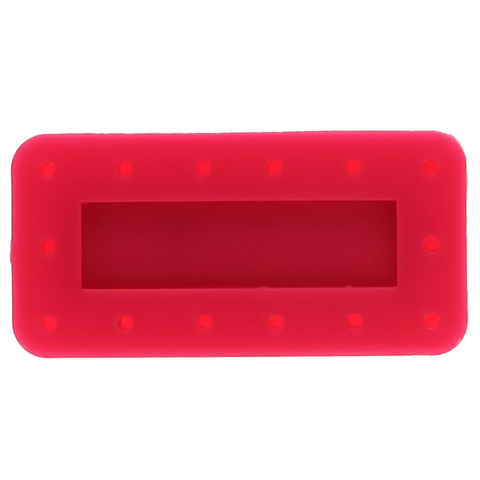 Magnetic Bur Block, 14-Hole, Rectangular, Pink, 1/Pk, 400BRS-6