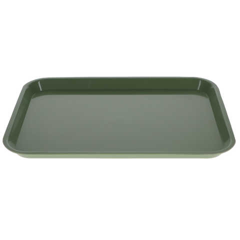 Set-Up Plastic Flat Trays, # B, Green, 1/Pk, 300BF-4