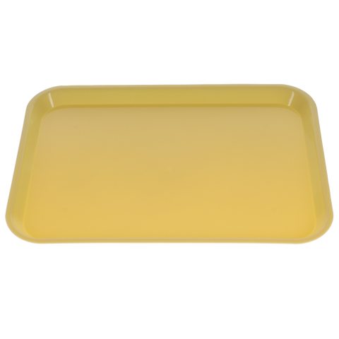 Set-Up Plastic Flat Trays, # B, Yellow, 1/Pk, 300BF-3