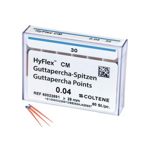 HyFlex CM, Gutta Percha Points, .04, # 30, Blue, 60/Pk, 60022691