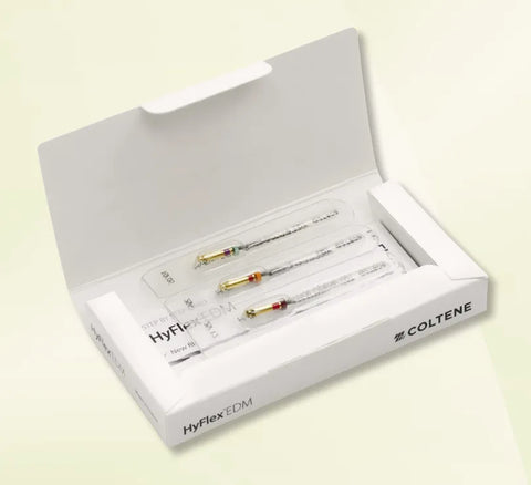 HyFlex EDM NiTi Rotary Files, Pre-Sterilized, Glidepath Files, 25 mm, 0.05 Taper, # 10, 3/Pk, 60019628