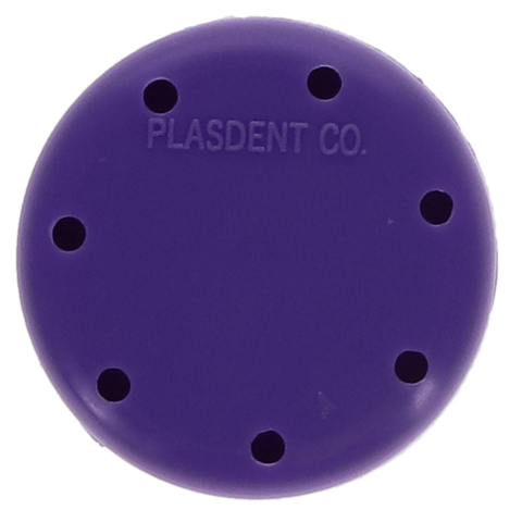 Magnetic Bur Block, 7 Burs Capacity, Small Round, Neon Purple, 1/Pk, 400BSS-10