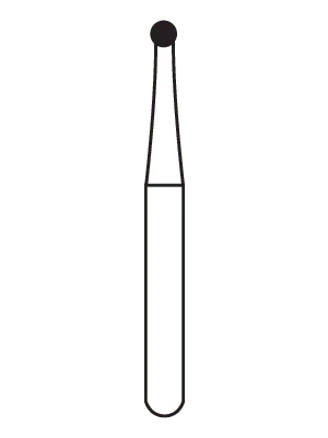 Alpen Operative Surgical Carbide Burs, FGSS, Round, # 4, 1.4 mm, 10/Pk, R300004