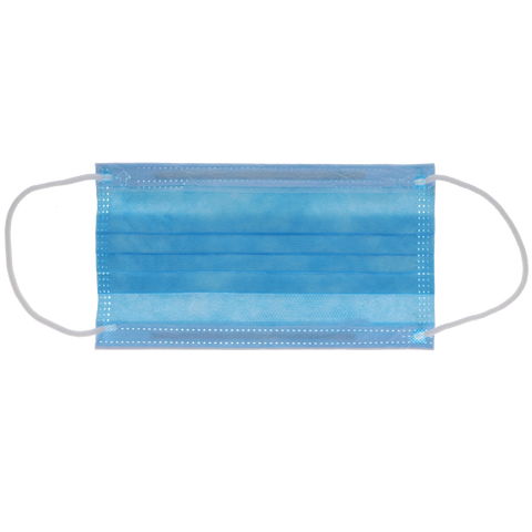 SafeMask SofSkin Level-3 Masks 50/Bx Blue, 2087