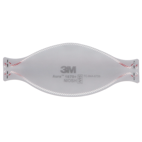 3M Particulate Respirator 1870+, N95, 20/Box