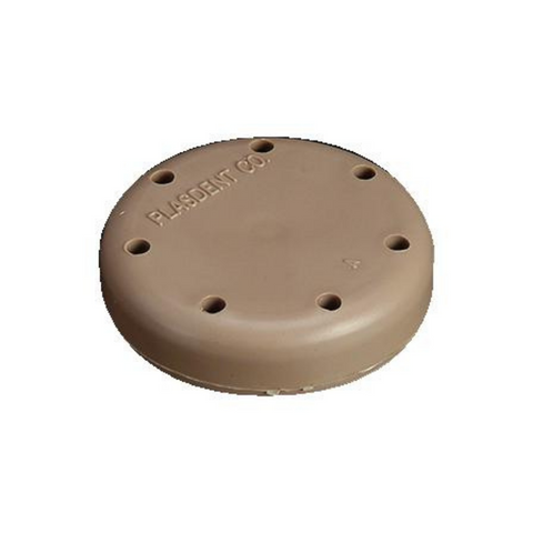 Magnetic Bur Block 7-Hole Small Round Beige, 400BS-7