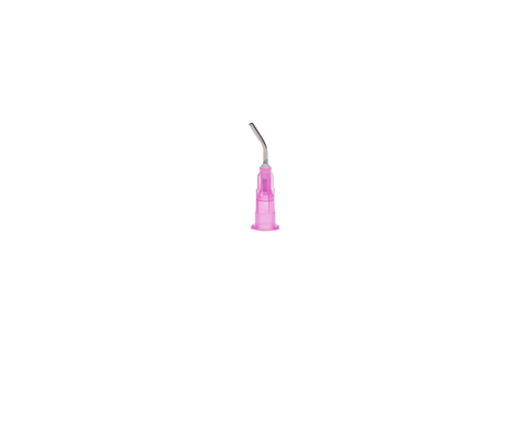Pre-Bent Applicator Tips, 18 Ga, Pink (Liner), 100/Pk, 100627