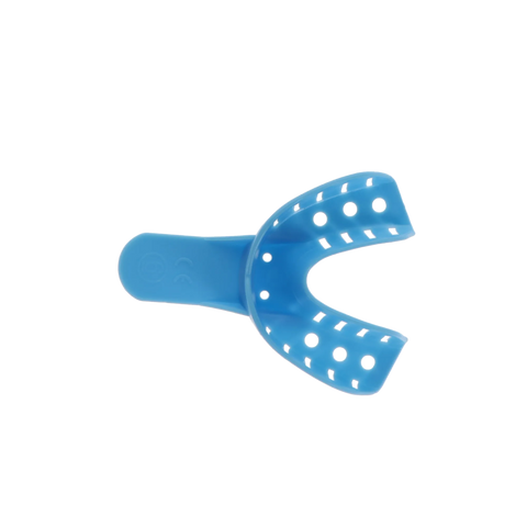 Disposable Plastic Impression Trays, Perforated, # 6, Lower Small, 12/Pk, 108108
