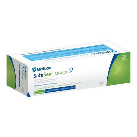 SafeSeal Quattro Pouches, 2.75" x 9", 200/Pk, 88000-4