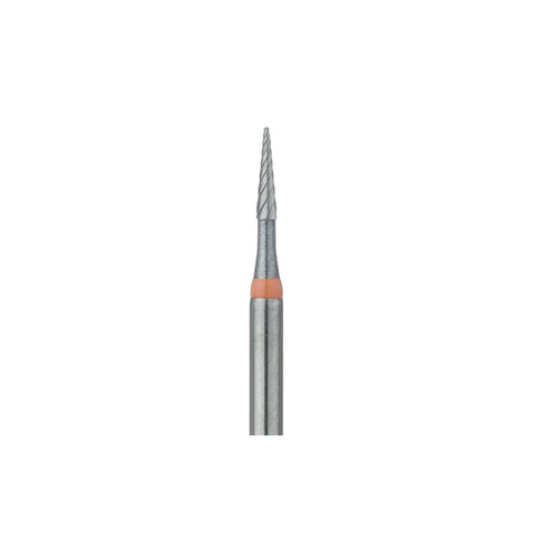 Tungsten Carbide Trimming & Finishing Burs with Twist, FG, Pointed Taper, # ET4, 1.0 mm, Fine, 5/Pk, D0133-010-FG