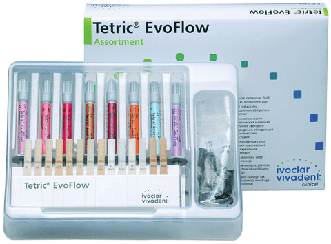 Tetric EvoFlow Nano-Optimized Composite, Light-Cure, Syringe Refill, 2 g, B2 Dentin, 1/Pk, 641361WW
