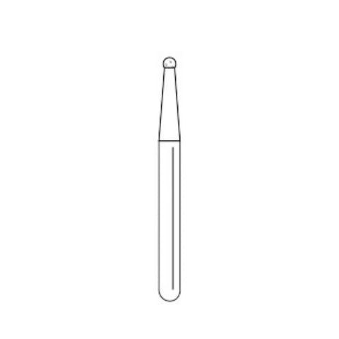 Solo Diamond Single-Use Burs, FG, Ball, # 0110, 1.0 mm, Medium, Blue, 25/Pk, 801010M