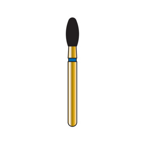 Alpen Multilayer Diamond Burs, FG, Football, # 379, 2.3 mm, Extra Fine, Yellow, 5/Pk, 60031797