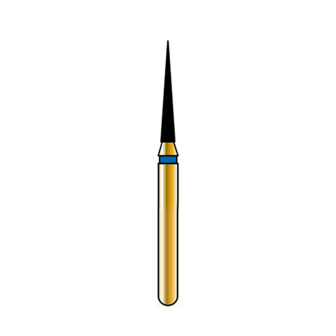 Alpen Multilayer Diamond Burs, FG, Flame, # 858, 1.2 mm, Ultra Fine, White, 5/Pk, R858UF012FG