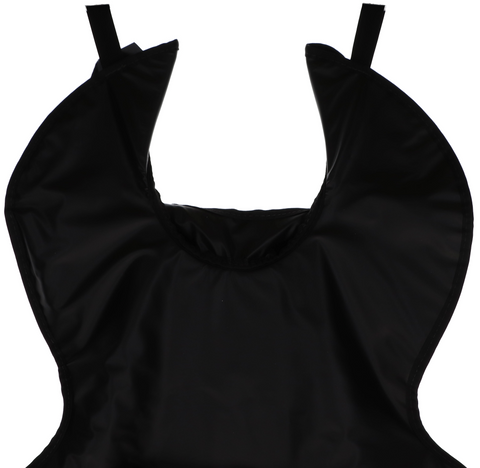 Lead Apron Adult W/Collar Black, 109405 (Outer box damaged, apron ok)