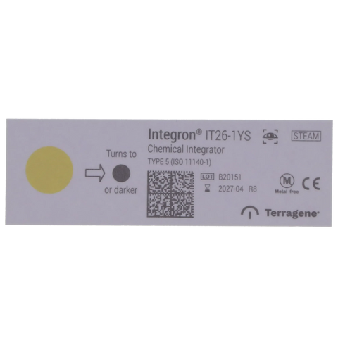 Class 5 Chemical Steam Integrators, 200/Pack, IT26-1YS