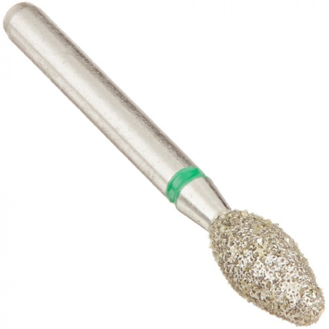 Diamond Burs, FG, Football, Coarse, Green, 2.3 mm, 369-025C, C28C, 5/Pk