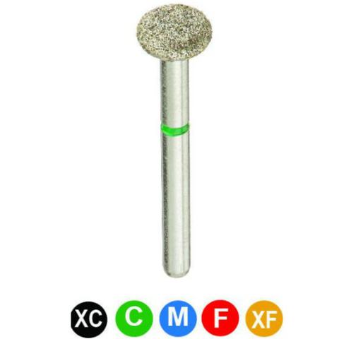 Diamond Burs, FG, Wheel, Medium, Blue, 4.0 mm, 909-040M, 5/Pk, C141