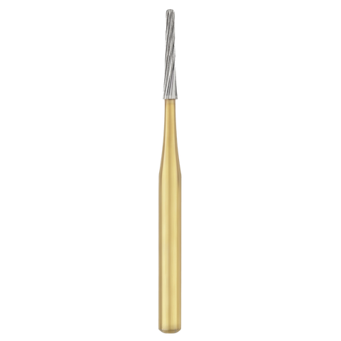 12-Blade Trimming & Finishing Carbide Burs, FG, Twist, # 7642-1, 5/Pk