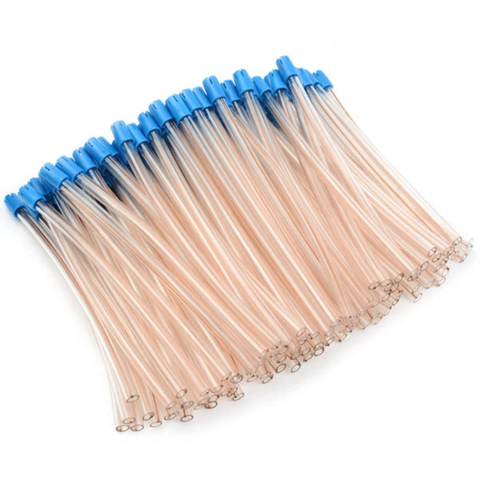 Safe-Dent 6" Saliva Ejectors Plastic Clear w/Blue Tip 1000/Pk