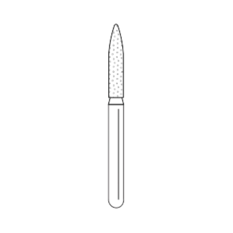 Premier Solo Premium Diamond Burs, Flame, Fine, Red, #1516.8F, 25/Bx, 862016F
