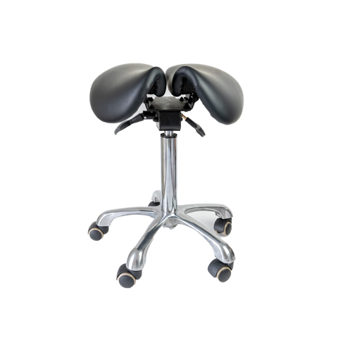 Flight Split Saddle Stool, Black, FSSAD-603
