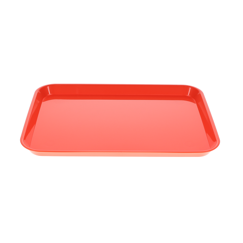 Set-Up Plastic Flat Trays, # B, Flame Red, 1/Pk, 108139