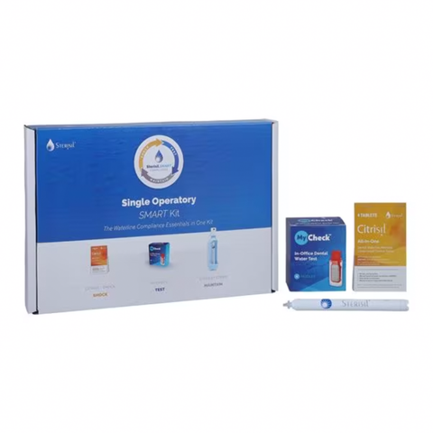 Smart Kit, Single Operatory, Waterline Compliance Essentials, Distillled Water, 1/Pk, SK-S365