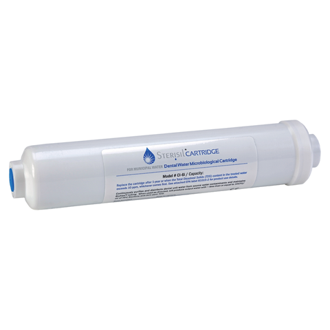 Dental Water Microbiological Inline Cartridge, Length 6 1/16" X Diameter 2 1/2", 1/Pk, Cl-3i