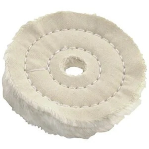 White Muslin Buffs, 4" X 30 Ply, 1/Pk, MBW-0430
