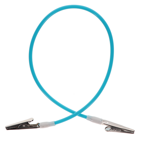 Plastic Non-Stretch Bib Clips, Blue, 3/Pk