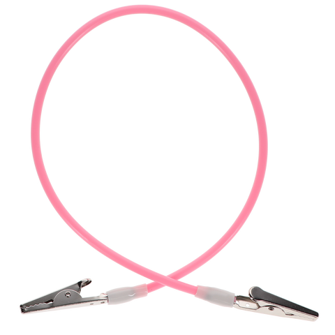 Plastic Non-Stretch Bib Clips, Pink, 3/Pk