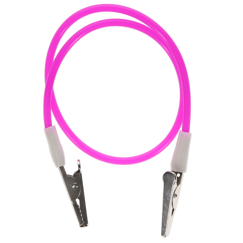 Plastic Non-Stretch Bib Clips, Purple, 3/Pk