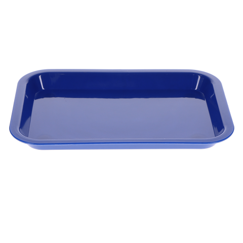 Set-Up Plastic Flat Trays, # F, Mini, Neon Blue, 1/Pk, 108155