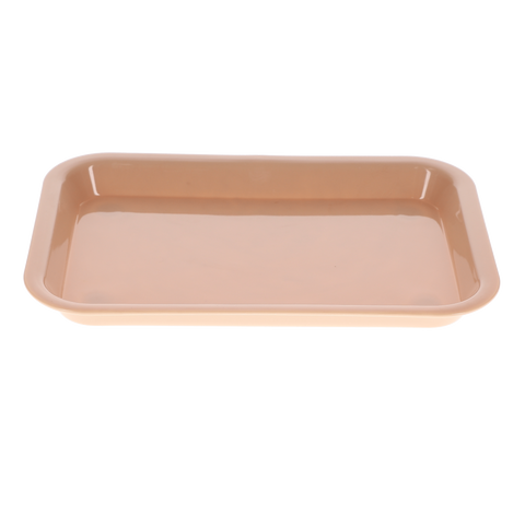 Set-Up Plastic Flat Trays, # F, Mini, Pastel Sand, 1/Pk, 108159