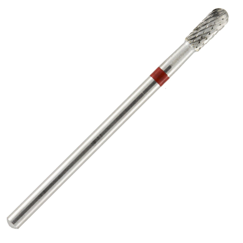 Laboratory Carbide Bur, HP, Universal Cutters, Fine Cross Cut, Red, Pear, # U077EF, 1/Pk, 8410