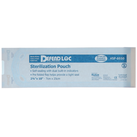 Defend Sterilization Pouches, 2.75" x 10", 200/Pk, SP0550