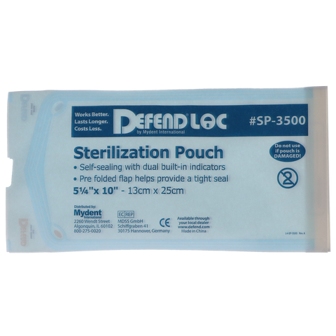 Defend Sterilization Pouches, 3.5" x 10", 200/Pk, SP2500
