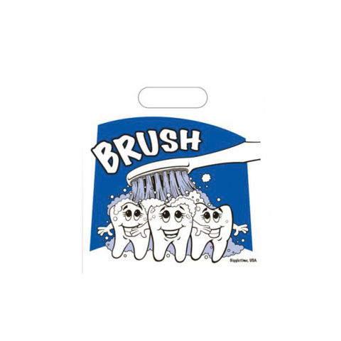 Brush Patient Bags, Small, White, 7.5" x 9", 250/Pk, TY520