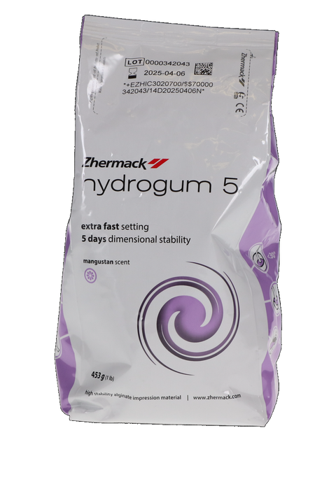Hydrogum 5 Alginate Impression Material, Dustless, Extra Fast Set, Bag, 1 lb, Fruit, 1/Pk, C302070