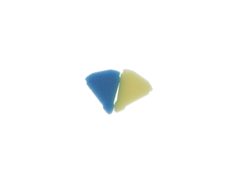 EndoRing e-Foam Inserts, Refill Pack, Blue/Yellow, 48/Pk, ERF