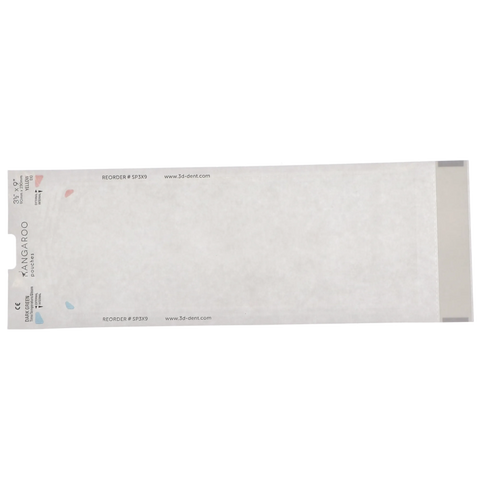 Kangaroo Self-Seal Pouches, 3.5" x 9", Green, 200/Pk, SP3X9
