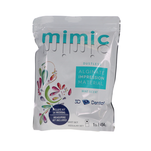 Mimic Alginate Impression Material, Dustless, Fast Set, 1 lb, Mint, 1/Pk, ALGFS
