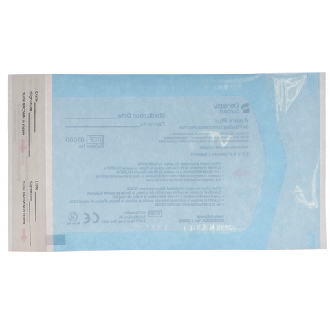 Assure Plus Sterilization Pouches, 3.5" x 6.5", 200/Pk, 83000
